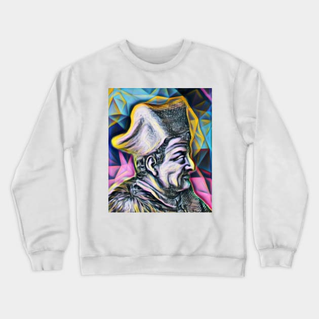 Lorenzo Valla Portrait | Lorenzo Valla Artwork 10 Crewneck Sweatshirt by JustLit